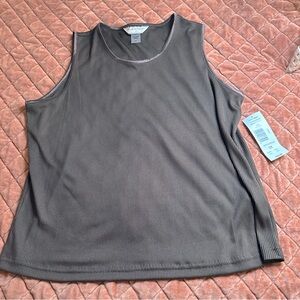 NWT Allison Daley Brown Ribbed Tank Top